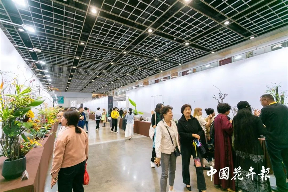 【采薇专栏】传统插花要破圈儿？17个流派、名师的200个作品点亮南京“最美花展”
