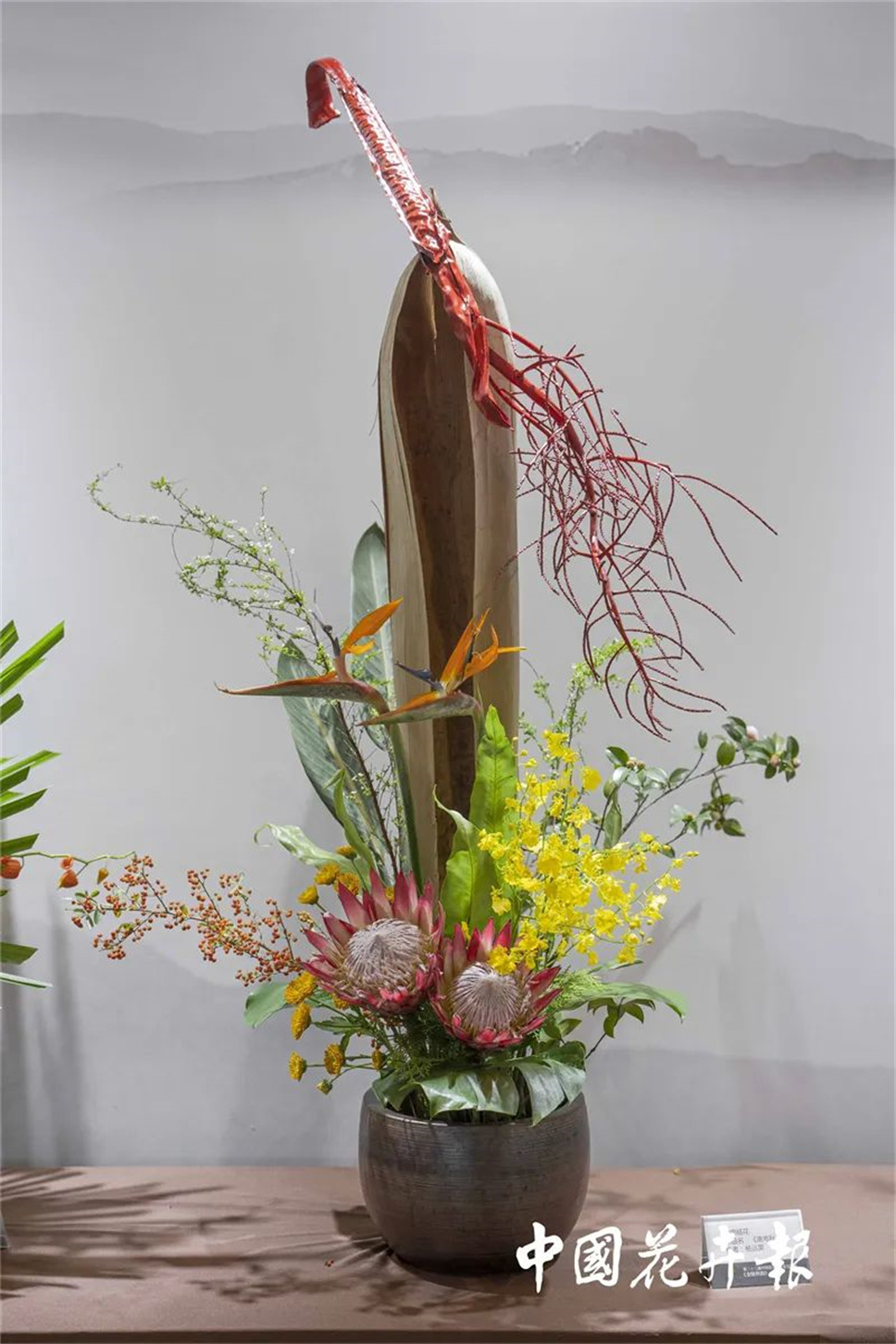 【采薇专栏】传统插花要破圈儿？17个流派、名师的200个作品点亮南京“最美花展”